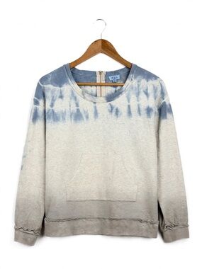 POL Clothing Natural Tie Dye Waffle Knit sweater